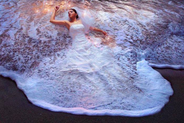 Beach wedding dress